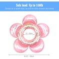 thumbnail image 4 of Boya inflable para piscina, anillo de natación inflable con lentejuelas en forma de flor, duradero y seguro, perfecto para piscina, fiesta, adulto, niño - oro rosa JAMW  Sencillez, 4 of 5