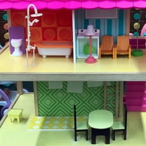 Raindrops Dollhouse Shower Head for Mini Home Decorations Silver Plastic 1Pcs