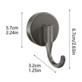 thumbnail image 3 of Tong Strong Wall Hooks For Heavy Duty Hanging Organizer Mounts With Rustproof Stainless Steel Sticky Hooks For Bathroom Kitchen Home, 3 of 5