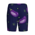 thumbnail image 2 of Haiem Eggplant Men's Pajama Short with Soft Woven Cotton Elastic Waistband Sleep Short-3X-Large, 2 of 9