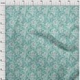 thumbnail image 3 of oneOone Velvet Light Mint Green Fabric Geometric & Floral Texture Sewing Craft Projects Fabric Prints By Yard 58 Inch Wide, 3 of 5