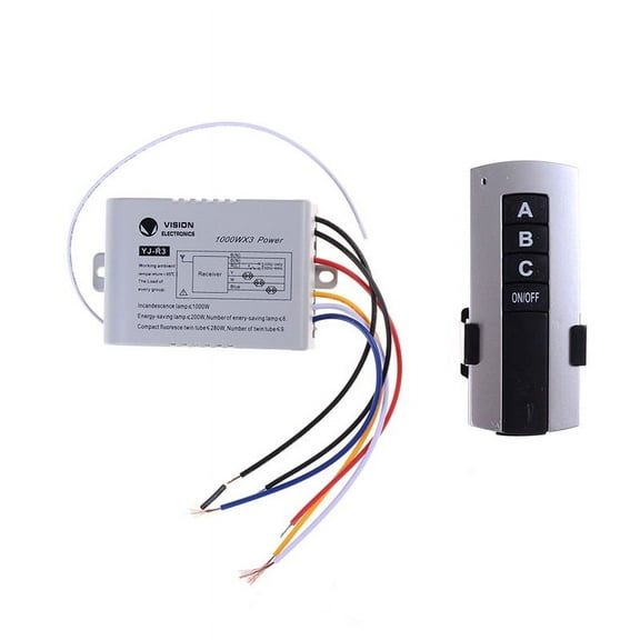 3 Channel Wireless Remote Control Switch Digital Remote Control Switch