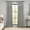 Silver, variant on Half Price Drapes Storm Grey French Pleat Faux Silk Blackout Curtains for Bedroom(1 Panel),50WX 108L