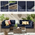 thumbnail image 3 of Kimunuk 14 Pcs Outdoor Cushion Slipcovers, Replacement Outdoor Patio Cushion Covers with 3 Size, Waterproof and Zippered, Fit for Outdoor Furniture, Patio Sofa Couch, Covers Only, Navy Blue, 3 of 6
