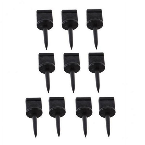 jinwen 5x10pcs Plastic Paper Target Pins Nail Supplies Target Face Pins Black 5 Pcs