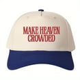 thumbnail image 2 of MAKE HEAVEN CROWDED Embroidered Trucker Hat - Women's Fashion Adjustable Snapback Cap, Stylish Cross-border Design, 2 of 9