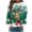 Green, variant on SRZYMJ Christmas Sweaters Ladies Casual Cool Santa Printed Round Neck Long Sleeved Lightweight Hoodie Top