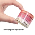 thumbnail image 4 of Toystoory 1 Juego de cinta Washi con líneas finas, suministros de bronceado para álbum de recortes, decoración de libros a mano, accesorio Kits de decoración para fiestas, 4 of 6