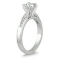 thumbnail image 2 of SZUL Women's AGS Certified 1 Carat TW Diamond Engagement Channel Ring in 14K White Gold (J-K Color, I2-I3 Clarity), 2 of 4