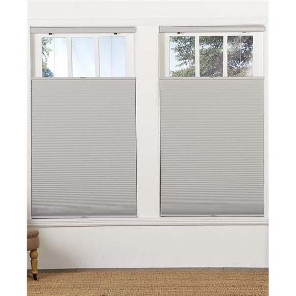 Cordless Blackout Top Down Bottom Up Shade, Sterling Gray - 21.5 x 64 in.