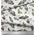 thumbnail image 2 of Soimoi Cotton Poplin Fabric Butterflies Butterfly Print Fabric by Yard 42 Inch Wide, 2 of 3