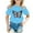 1-Blue26, variant on Toddler Girls Butterfly Graphic Tee Trendy Short Sleeve Crew Neck Lightweight Cute T-Shirt