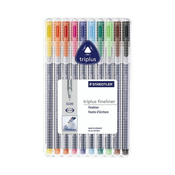 Staedtler Triplus Fineliner Pen Set, 10Colors