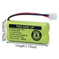thumbnail image 2 of BAOBIAN 2.4V Rechargeable Cordless Phone Batteries Compatible with for AT&T/Lucent BT-18433 BT-184342 BT-28433 BT-284342 BT-6010 BT-8000 BT-8001 BT-8300 Empire CPH-515D CPH515D(Pack of 2), 2 of 3