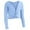 Blue, variant on Girls Long Sleeve Tops for Ballet Pure Color Dance Leotard Casual Layering Tee for School Yoga and Sports Athletic Girls Clothing