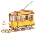 thumbnail image 2 of ROKR Wooden Puzzle Construction Model Kit Tramcar Puzzle Kits for Kids Birthday Gift, 2 of 6