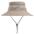 thumbnail image 3 of LILIYA UPF 50+ Men's Sun Hat Wide Brim Bucket Hat UV Protection Boonie Hat Womens Beach Safari Gardening Golf Fishing Camping Beach Cap, 3 of 6