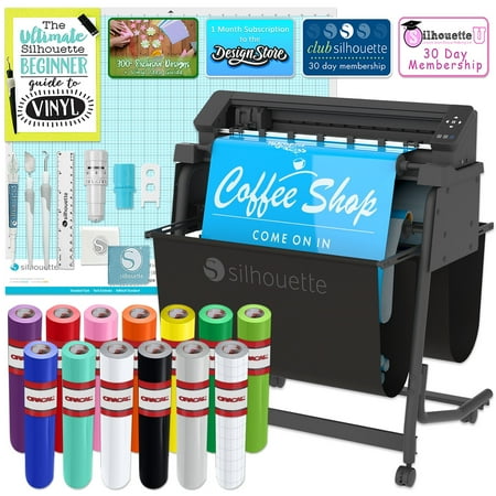 Silhouette Cameo 5 PRO MK-II with Oracal 651 24" Wide Vinyl Rolls & Stand