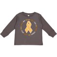 thumbnail image 3 of Inktastic Word Circle-Childhood Cancer Awareness Boys or Girls Long Sleeve Toddler T-Shirt, 3 of 5