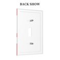 thumbnail image 2 of Fotbe Saying Ho Ho Ho Print Duplex Receptacle Wall Plate, 1-Gang 5.0" x3.0" Wall Outlet Covers, Dual Outlet Faceplates Covers, Color-matched Screws Included-Style T, 2 of 6