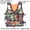 Square fan outside and inside orange, variant on 2025 Camouflage One-Size Adult Life Jacket, Buoyancy Vest for Disaster Rescue, Work Life Jacket, Jungle Protection, Swimming