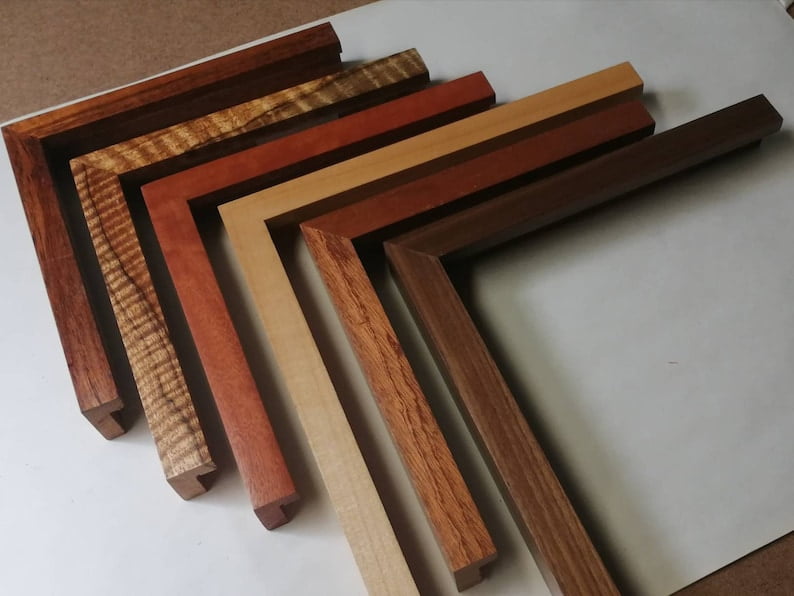 Solid Hawaiian Koa and Various Wood Gallery Frames