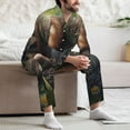 thumbnail image 6 of KLL Daisy Sleeping Sloth Sleepwear Mens Flannel Pajamas,Long Cotton Pj Set, 6 of 7