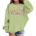 thumbnail image 5 of Generic Girls Back to School Cotton Sweatshirt Kids Crewneck Long Sleeve Third Grade Shirt Light Casual Walk Cute Preppy Pullover Top, 5 of 8