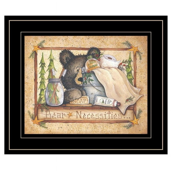 Bear Necessities by Mary Ann June Printed Wall Art Wood Multi-Color