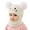 a-White30261, variant on VNKIDY Kids Hats Winter Adorable Knitted Children Hat With Cute Animal Face Design Fluffy Pom Attached Scarf Warm Winter Accessory For Cold Weather Classic Headwear