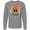 Athletic Heather, variant on Inktastic Halloween Scarecrow Male Face Long Sleeve T-Shirt