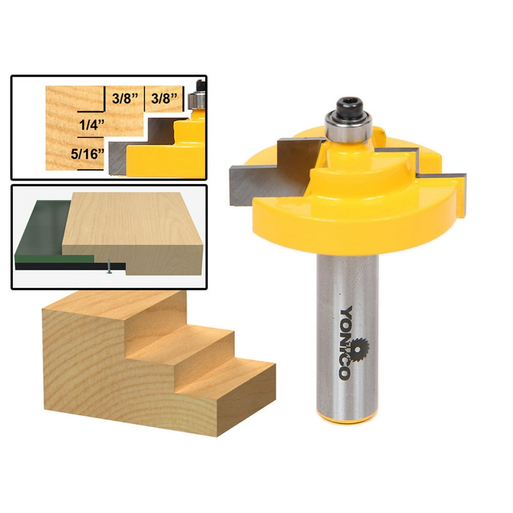 Picture Frame Stepped Rabbet Router Bit For 1/4 Picture Frame Stepped Rabbet Router Bit For 1/4