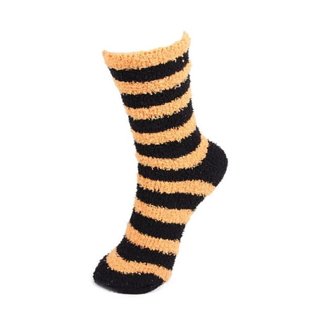 

Super Soft Warm Microfiber Fuzzy Team Spirit Socks - Extra Large - Striped Black and Yellow - 4 pr