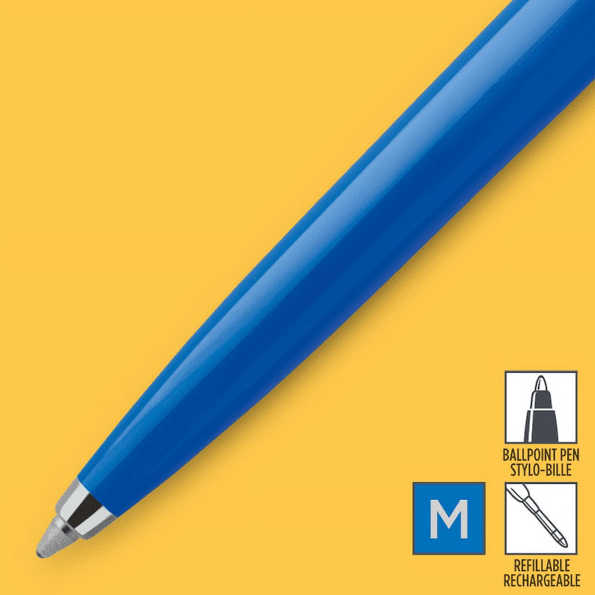 Parker Jotter Originals Ballpoint Pen, Classic Blue Finish, Medium Point, Blue  Ink, 1 Count 