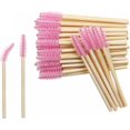 thumbnail image 1 of Disposable Mascara Brushes Portable Eyelash Wands With Bamboo Handle Flexible Nylon Brush Eyebrow Makeup Applicators For Women Girls Eye Lash Extensio, 1 of 4