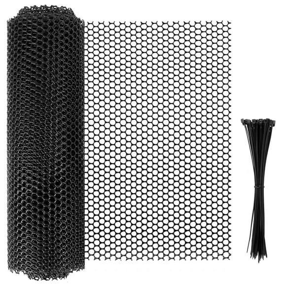 Threns Mesh Tree Trunk Guard Protectors 19.6 x 1.3ft Flexible Net Tree Guard with 50 Ties Reusable Cuttable Tree Bark Guard for Tree