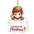 thumbnail image 2 of Christmas Money Holder for Cash Acrylic Christmas Ornament, Funny Gag Gift Money Gift Box, Unique Christmas Gift for Holiday, Hanging Decor for Indoor Home Christmas Tree Decor, 2 of 8