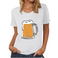 thumbnail image 1 of Blouse pour Femmes Oktoberfest T-Shirt Col Rond Été Imprimé Manches Courtes Pull T-Shirt Habillé Hauts Chemise, 1 of 4