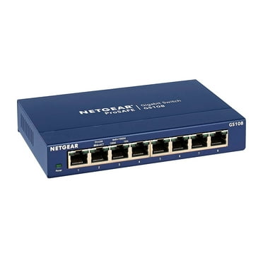 NETGEAR - 8-Port Gigabit Ethernet Unmanaged Switch (GS108)