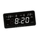 thumbnail image 5 of Reloj de pared digital despertador multiusos moderno calendario pantalla de temperatura Blanco, 5 of 9