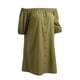 thumbnail image 4 of Mini vestido de mujer, vestido de fiesta suelto de manga corta Eccomum Verde militar S, 4 of 7