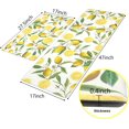 thumbnail image 3 of Lemon Kitchen Rugs Set 2 Pieces Anti Fatigue Waterproof Stain Resistant Floor Rug Runner Non Slip Wipe Clean Cushioned Floor Mat, 17"x27.5"+17"x47",White, 3 of 6