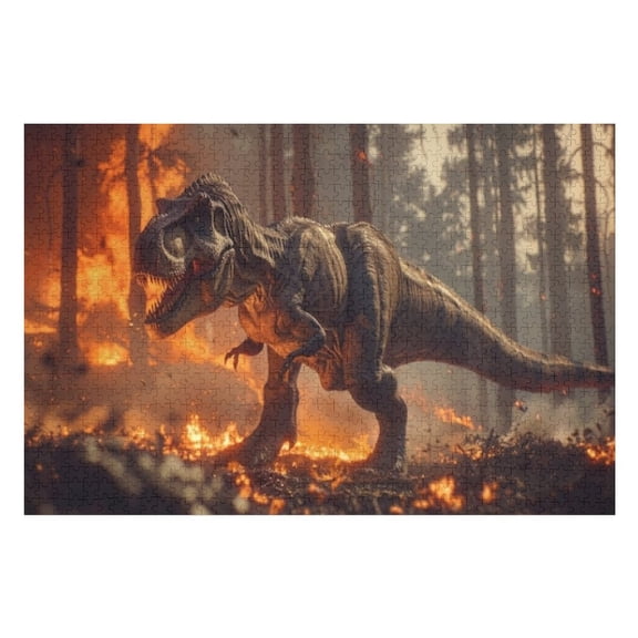 Puzzles for Adults 300 Pieces - Dinosaur Puzzle Challenging Educational Toys Puzzles Reduced Pressure Gift