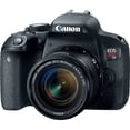 thumbnail image 2 of Canon EOS Rebel T7i DSLR Camera with 18-55mm Lens Intermediate Accessory Bundle w/Canon 55-250 Lens EF-S is II 4-5.6 & M Canon 1894C002, 2 of 5