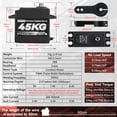 thumbnail image 4 of Servomotor Smraza, 45 kg, alto par, resistente al agua, 8,4 V, 4 of 6