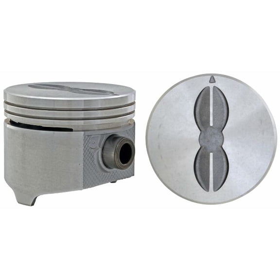 Set of 8 Flat Top Pistons for 59-66 GM/Pontiac 6.4L/389 | .030 (.75mm Oversized) | 4.093in. Bore Diameter