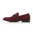 thumbnail image 6 of Ferro Aldo Demitri MFA19683 Classic Moc-toe Penny Loafers with decorative Buckle, in Burgundy Suede, Men's US Size 7, 6 of 8