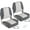 Grey, variant on Mescukay 2 Pack Folding Boat Seats Low Back, Fishing Boat Seat with Sponge Padding, Weather-Resistant Captain Chairs for Fishing, Cruises, Sightseeing, Speedboat