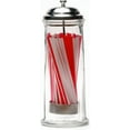 thumbnail image 2 of Circleware 06668/AM Circleware Clear Glass Straw Holder with Chrome Color lid /Straws Included, 2 of 3