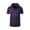 Purple, variant on Mens Golf Polos Summer Short Sleeve Breathable Moisture Wicking Button Lapel Athletic Stretchy Shirts Blue L